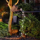 LED Solar Kettle Light Hollow Water Can Fairy String Lamp Garden Decor (A) Newly