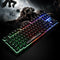 K87 LED Breathing Backlit 87 Keys Mechanical Feeling Gaming USB Wired Keyboard