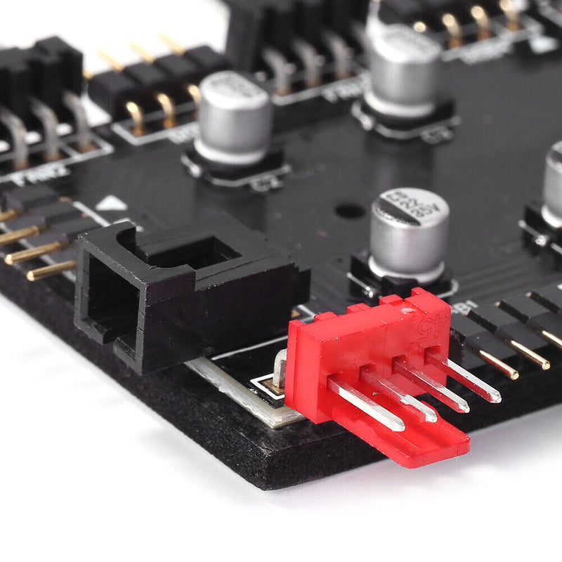 1 To 8 Multi Way Splitter RGB PWM HUB 12V/4 Pin for Fan Motherboard (4D) Newly