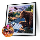 5D DIY Full Drill Diamond Painting Bear Embroidery Mosaic Kit Bedroom Wall Decor