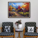 5D DIY Landscape Cabin Diamond Embroidery Painting Cross Stitch Mosaic Kits Craftsman