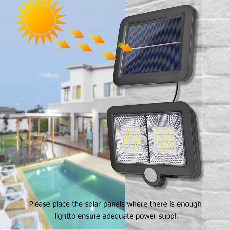 98LED Solar Motion Sensor Garden Wall Light Waterproof Street Lamp (1 Mode)