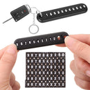 Key Ring with Phone Number Key Chain Pendant DIY Keychain Anti-lost Car