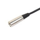 XLR 3-Pin Male to 1/4in Mono Plug Shielded Microphone Mic Audio Cable(1.8m)