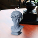 Silicone David Head Candle Mold DIY Making Tools Set Homemade Mould Home Decor