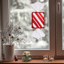 #A 15cm Candy Pendant PVC Red White Painted Pendant Christmas Tree Hanging Orn