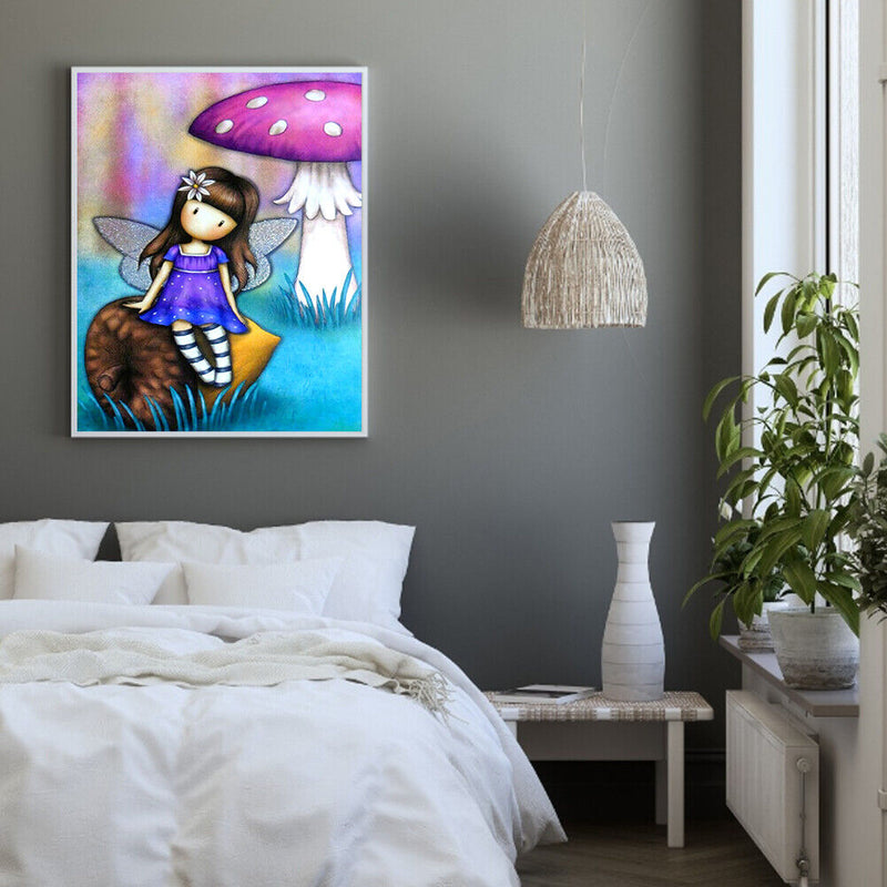 Little Girl Oil Paint By Numbers Kit DIY Frameless Art Picture On Canvas