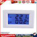 Digital AC 100-300V 50A Ammeter Voltmeter LCD Volt Amp Panel Meter White Newly
