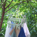 Clothespin Pants  Hanger Laundry Holder Rack Line Airer Wash Drying Holder