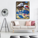 Painting By Numbers DIY Drinking Crane Hand Painted Digital Oil Picture Decor
