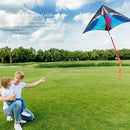 Spider Delta Kites Tails with Handle Kids Outdoor Educational Gift (Blue) Newly