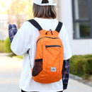 20L Large Waterproof Folding Climbing Backpack Bag Travel Rucksack (Orange)
