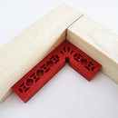 Right Angle Clamp Ruler L-Shaped Woodworking Positioning Fixture (Red) Newly