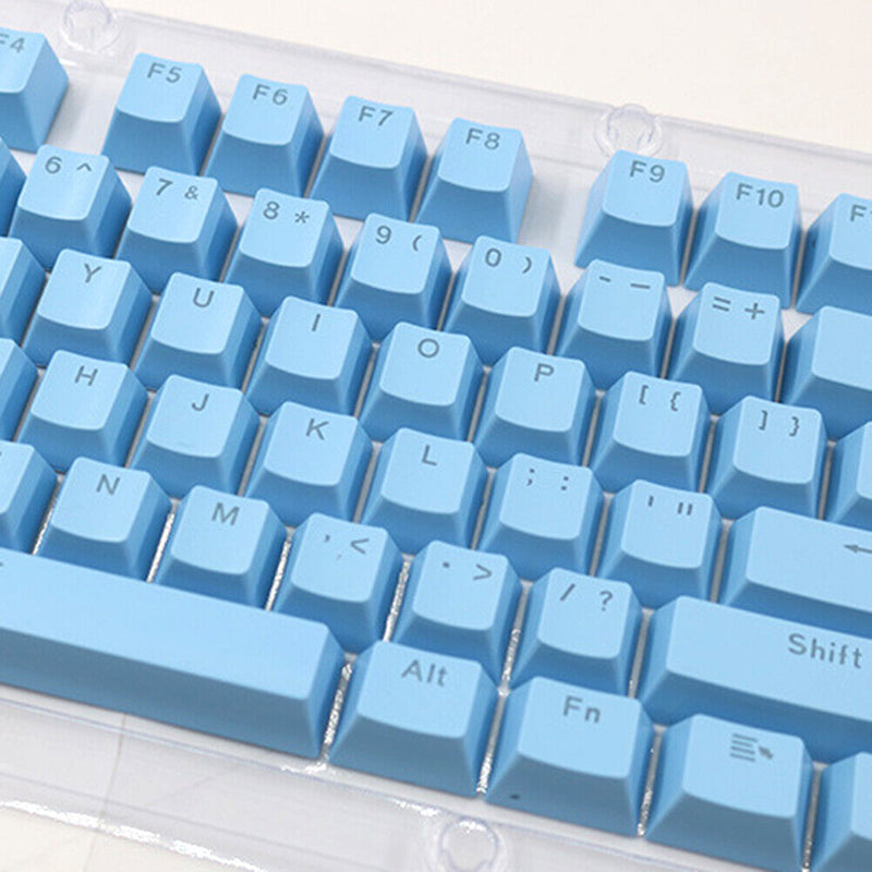 104pcs Universal Mechanical Keyboard Keycap PC Bakclit Key Cap (Light Blue)