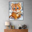Little Tiger 5D Diamond Painting Embroidery DIY Cross Stitch Home Decor
