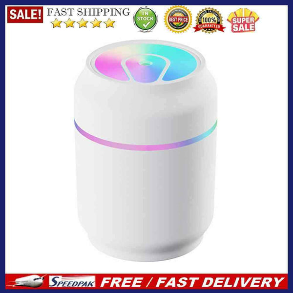 USB Cans Air Humidifier Diffuser Electronic Colorful Night Light Spray Purifier