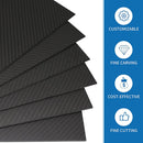 75x125mm Carbon Fiber Plate Panel Sheets 0.5/1/1.5/2/3mm Thickness DIY Mate