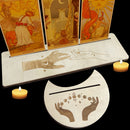 #A Wooden Tarot Card Base Stable Durable Tarot Reading Stand Gifts for Enthusias