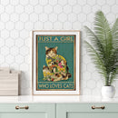 Flower Cat Cross Stitch Kit 11CT Stamped Full Embroidery Canvas Home Wall Dec