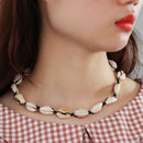 Bohemian Jewelry Summer Bib Choker Shell Necklace Handmade Beach Seashell Chain