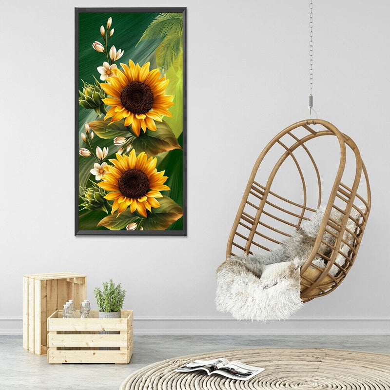 5D DIY Diamond Painting Sunflower Full Square Drill Mosaic Rhinestone Picture