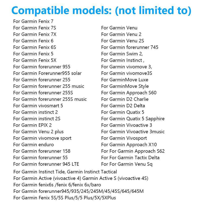 10pcs Anti-dust Charging Port Cover Case for Garmin Fenix 7 7S 7X 6 5 5X (B