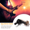 3 Way Toggle Switch Metal Dial L Type Rocker for LP Electric Guitar (Black)