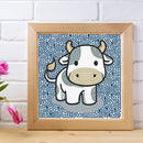 5D DIY Diamond Painting Cartoon Animal Full Round Drill Mosaic Crystal Art Ki