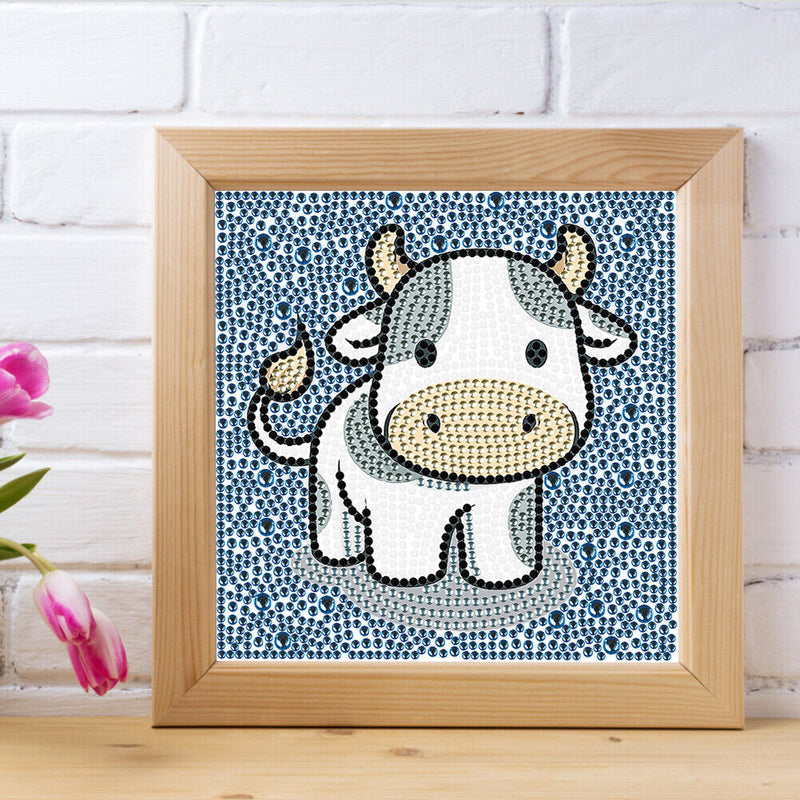 5D DIY Diamond Painting Cartoon Animal Full Round Drill Mosaic Crystal Art Ki