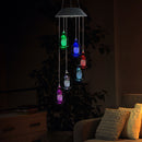 Solar Lanterns Wind Chime, Color Changing LED Light Wind Bell for Outdoor Newly
