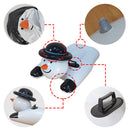 Skiing Circle with Handle Kids Winter Snow Playing Sled Inflatable PVC Cartoon