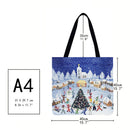 Snowball fight Printed Shoulder Shopping Bag Casual Large Tote Handbag