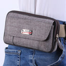 Waterproof Oxford Cloth Purse Men Sport Belt Wallet Card Clutch Bag (Grey)