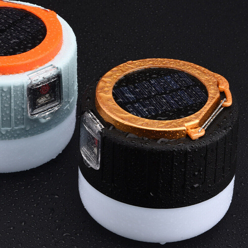 LED Camping Hanging Light Waterproof Solar BBQ Outdoor Hiking Tent Lamp (D)