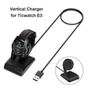 Smartwatch Dock Charger Stand USB Charging Cable Holder Adapter for Ticwatch E3