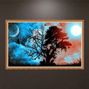 Moonlight Tree Full Drill Round Diamond Painting Needlework Cross Stitch