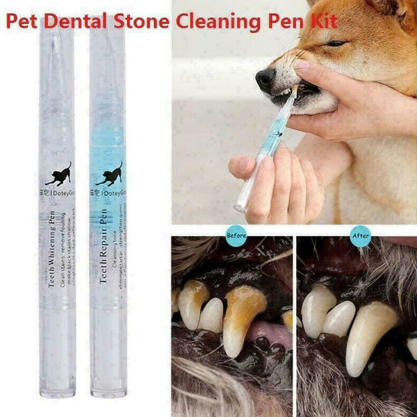 Pet Teeth Cleaning Repair Tubes Kit Dog Tartar Dental Cleaning