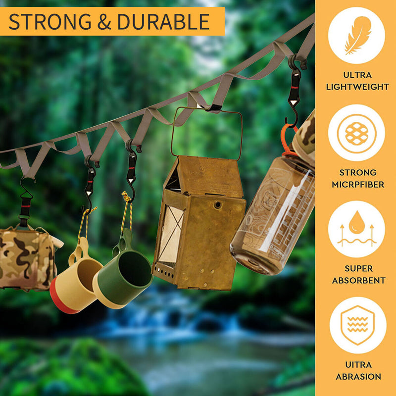 1.8/5m Outdoor Camping Rope Strap Portable Hanging Rope Hang Your Camping Gea