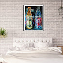 5D DIY Full Drill Square Shape Glass Bottle Rhinestone Diamond Drawing for Home