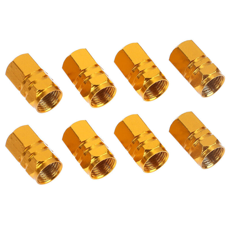 8pcs Car Motorcycle Truck Bike Tire Valve Stem Caps Aluminum Alloy Dust Cover