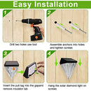 Park Decoration Fence Light Solar Diamond Wall Light Porch Lights Solar Lamp