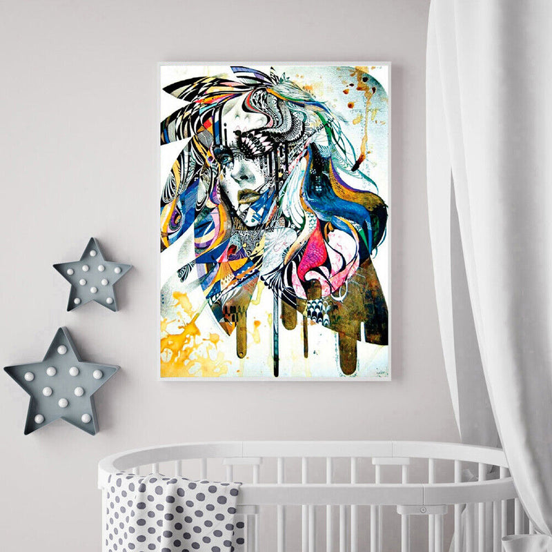 5D DIY Full Drill Diamond Painting Color Portrait Cross Stitch Embroidery Kit