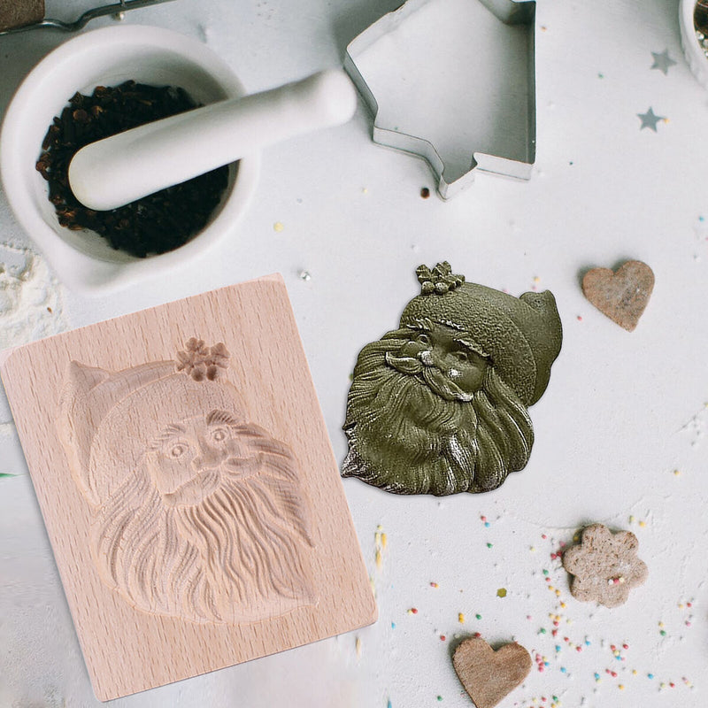 Wooden Cookie Mold Kitchen DIY Cookie Stamp Cake Decorating Embossing Craft