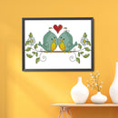 2 Beaches 19x17cm Partial Embroidery Cross Stitch Printed Art Craft Home Decor