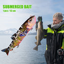 13cm 22g Plastic Lure 8-section Artificial Hard Bait Sea Fishing Tackle (A)