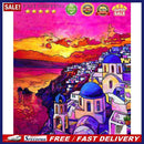 Sunset Town Acrylic Oil Paint By Numbers Set Canvas Drawing DIY Coloring Picture