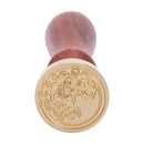 Retro Wood Stamp Plant Sealing Wax Wedding Decorative Stamp Gifts (C133) Newly