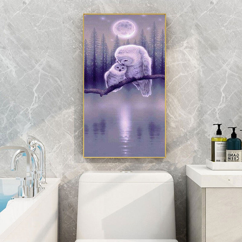 Night Owls Oil Paint By Numbers Kits DIY Art Picture Craft Home Decoration Gift