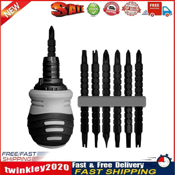 12 in 1 Multipurpose Ratchet Screwdriver Special Drill Bit Set with Case Newly