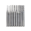 10Pcs/Box 1/8 Inch 0.8-3.17mm PCB Engraving Cutter Rotary CNC End Mill